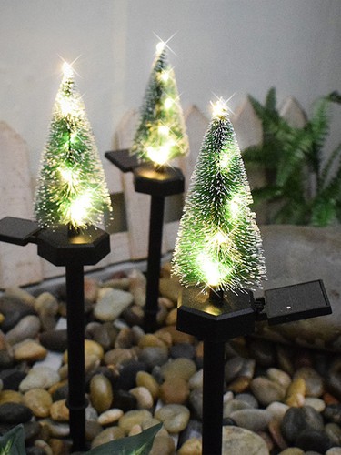 Solar christmas tree - christmas,