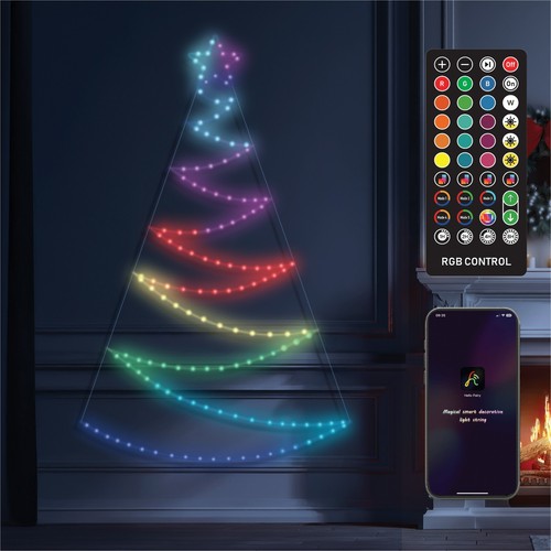 Christmas led tree silhouette - led,