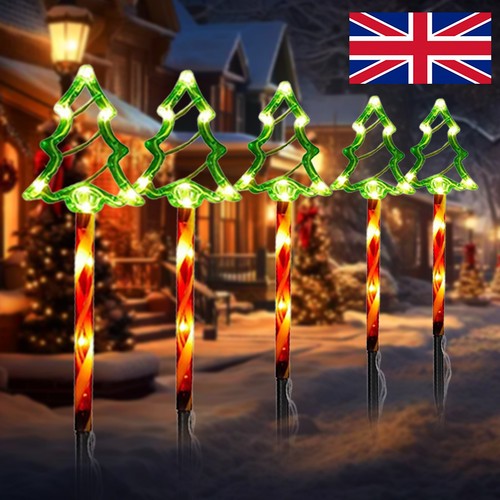 5pcs led christmas tree stake - christmas,