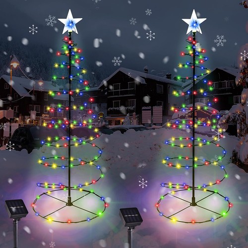 Solar led christmas - tree, stake