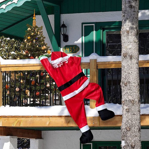 Climbing hanging santa - climbing,
