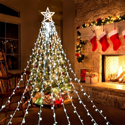 Star string waterfall lights - string,