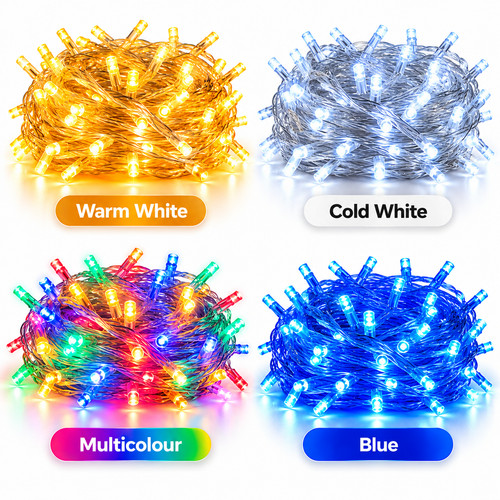 Christmas tree lights 100m - christmas,