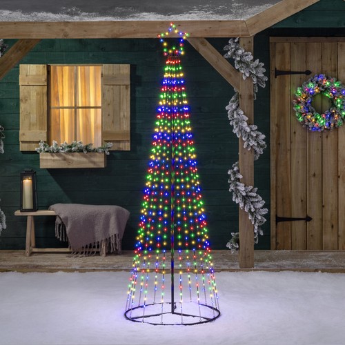 Christow snowfall led maypole - led,
