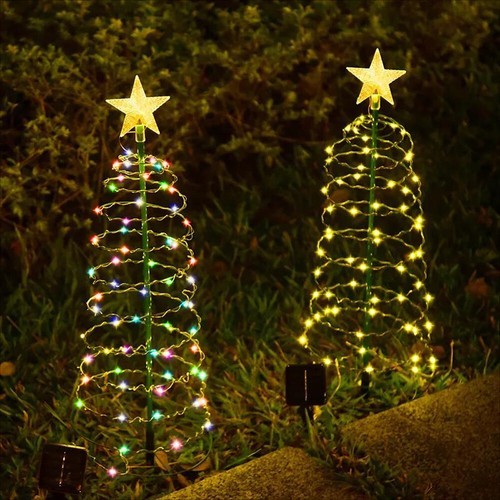 Solar christmas lights - christmas,