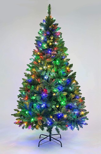 Green christmas tree pre lit - christmas, pre-lit