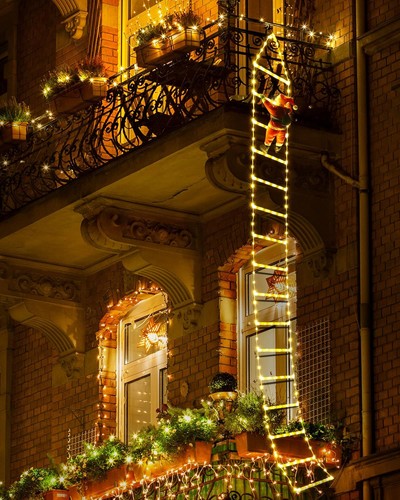 9ft christmas ladder - christmas,
