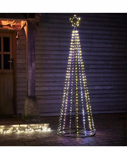 Led wire frame cone christmas - wire,
