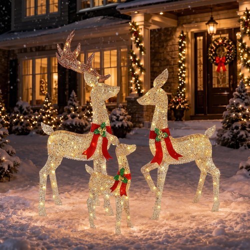 52inch lighted christmas deer - 52inch,