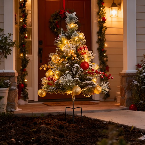 Small outdoor christmas trees - small,