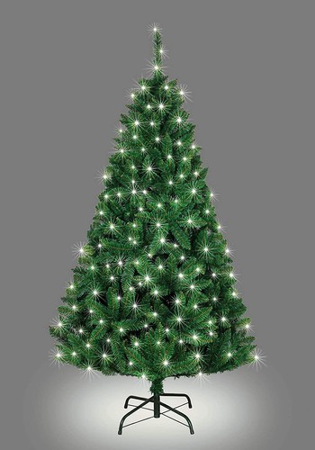 Green christmas tree pre - green, pre-lit