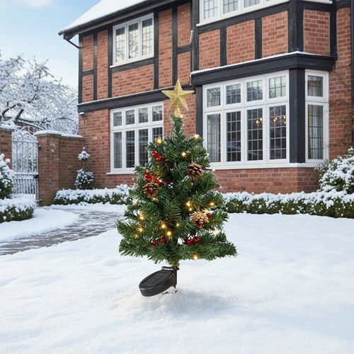 Solar christmas tree stake - solar,
