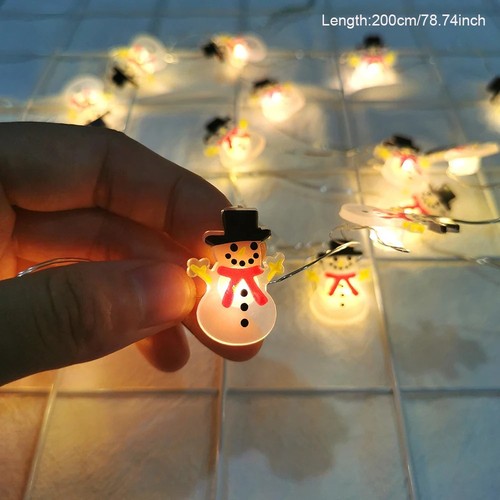 Santa claus snowman - snowman, led