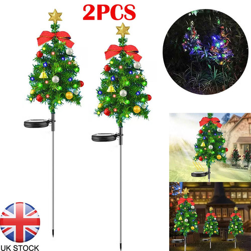 2pcs solar christmas tree - 2pcs,