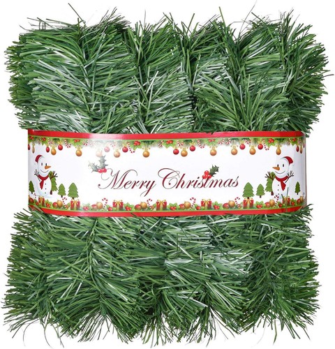 16m green christmas - green, garland