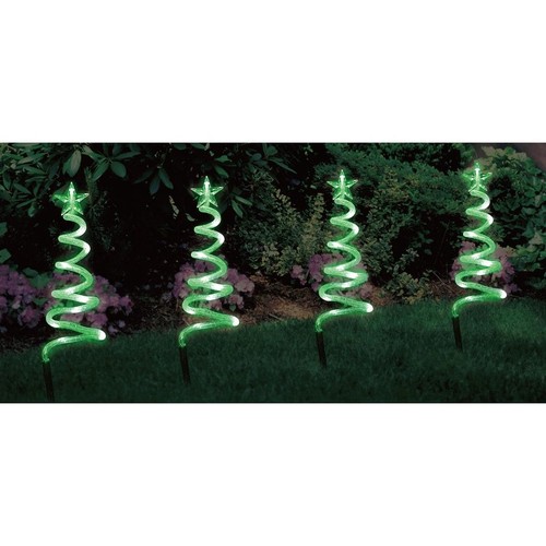 Green spiral christmas tree - spiral,