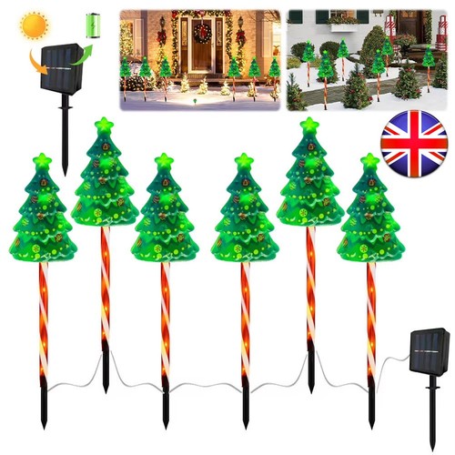 Solar christmas tree stake - tree,