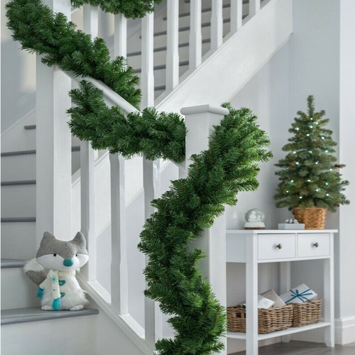 9ft bushy christmas garland - christmas,