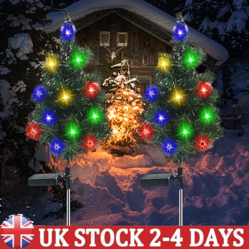 Solar christmas tree - solar, stake
