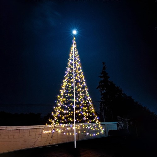 Flagpole led christmas tree - flagpole,